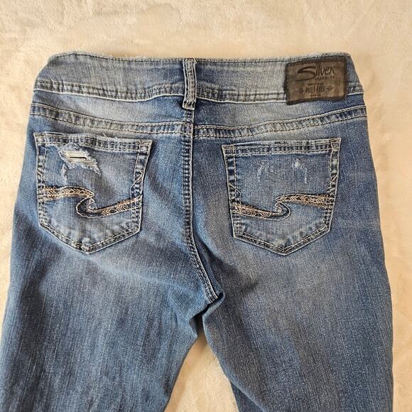 Silver Jeans Suki Mid Bootcut W29 L33 women’s distressed western rodeo boot - Picture 13 of 15